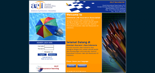 Pembangunan website aaji.or.id