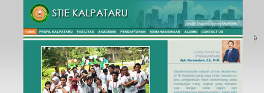 Pembangunan website STIE KALPATARU