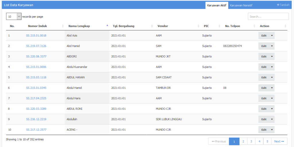 Membuat data tabel server side pada codeigniter versi 3 - cerenauf.com ...