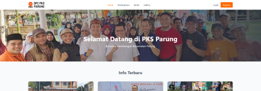 Pembangunan website DPC PKS Parung